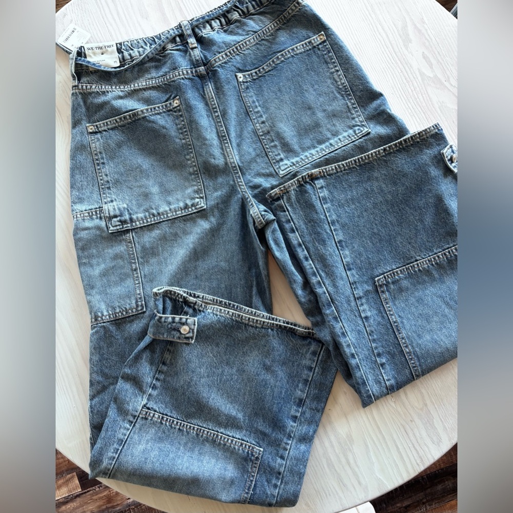 We The Free CRVY Outlaw Wide Leg Jean Size Medium NWT - Picture 4 of 5